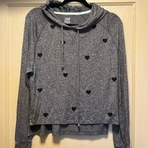 Victoria Secret Soft Grey Heart Hoodie XS